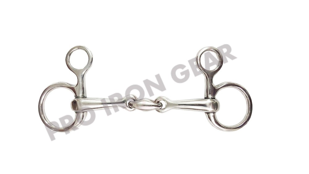 Hanging Cheek Snaffle with Lozenge Baucher Horse Bit with Oval Link