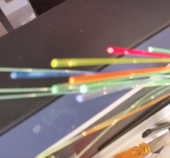 FIBER OPTIC REPLACEMENT STRANDS 1 FOOT .030″/.75mm RED