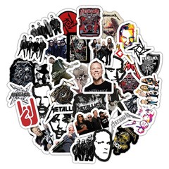 Heavy Metal Band Stickers for Adults, 36 Pieces of Strong Adhesive and Waterp…