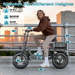 749W Off-road Electric Scooter, 48V 15A Large-capacity Battery, 35 Miles
