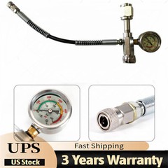 CGA347 Paintball Fill Station Kit SCBA Charging Adapter with 60cm Hose 0-6000PSI