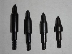 Screw In Field Points, 12 or 100 Packs. 100, 125, 145, 150, 175, or 200 grains