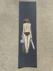 Mob Skateboard Graphic Grip Tape Friday The 13th Sexy Camp Counselor Horror Art