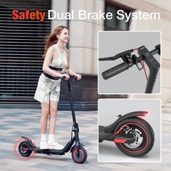 iScooter i8M Foldable Electric Scooter(350W Motor,19MPH Top Speed,15Miles Range)