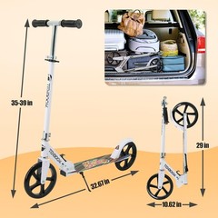 Kick Scooter for Ages 6+, Kids, Teens & Adults. Max Load 240 LBS. 8IN Big Whe…