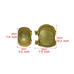 Military Tactical Combat Knee Pad Elbow Pad Set Outdoor Sports Safety Guard Gear