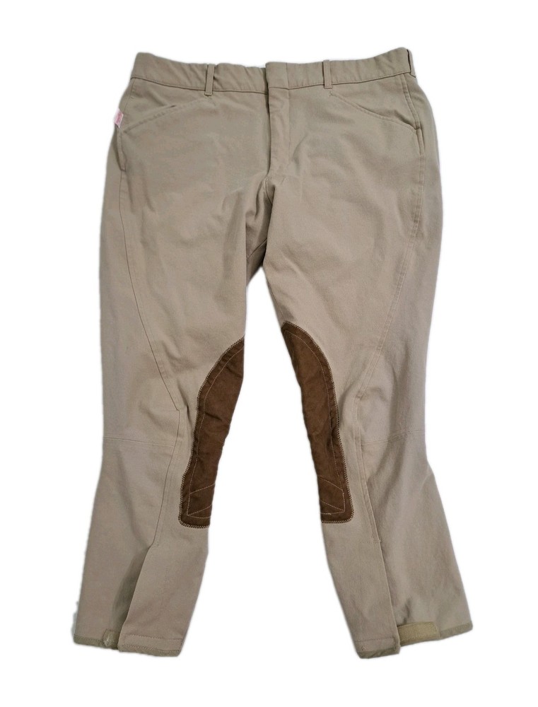 Tailored Sportsman Size 38 English Riding Pants Trophy Hunter Tan USA Breeches