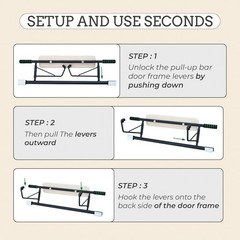 Doorway Hangboard Pull-Up Bar for Fingerboard, Rock Climbing, and Bouldering Tra