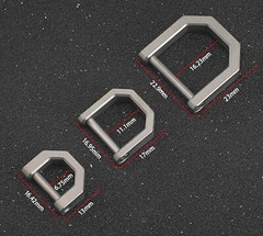 Titanium Alloy EDC Outdoor Type D Porable Car Keychain Horseshoe Buckle Hanging