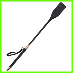 Horse Whip, Black , 18 Inches Long, PU Leather Equestrian Teaching Whip