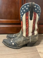 Dan Post DP3586 Women’s Stars & Stripes Western Cowboy Boots US 9.5
