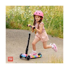 Big Fold | Three Wheel Scooter for Children Ages 5-10 Years | LED Wheels with…