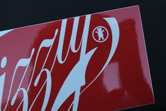 Grizzly Skateboard Grip Tape Coca Cola Coke Z65C Original Skateboarding STICKER