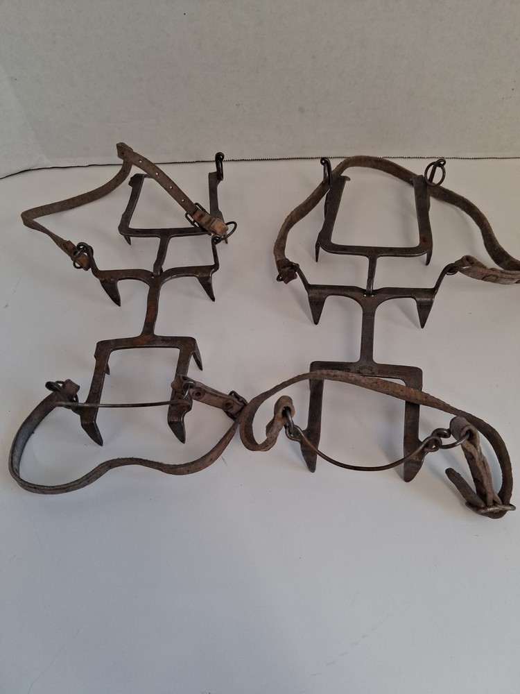 Vintage Grivel Brevette 12 pt. Ice Climbing Crampons SZ 44/46 Made In Italy