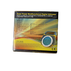 Solar Power 6 in 1 Multifunctional Digital Altimeter, Barometer Weather, Compass