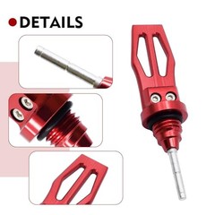 Motorcycle Oil Dipstick, Aluminum Alloy Engine Oil Tank Dipstick, Durable