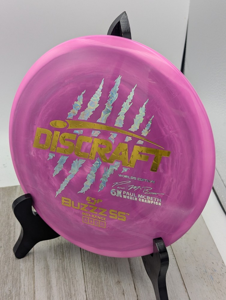 New Discraft McBeth 2026 Worlds Claw ESP Buzzz SS Midrange Golf Disc 177 Grams