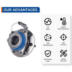 PAROD Pair 512243 Rear Wheel Bearing Hub Assembly Fit for 2004-2007 Cadillac …