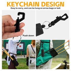 Archery Arrow Puller Target Remover Gripper, Rubber Arrow Puller Tool with Be…