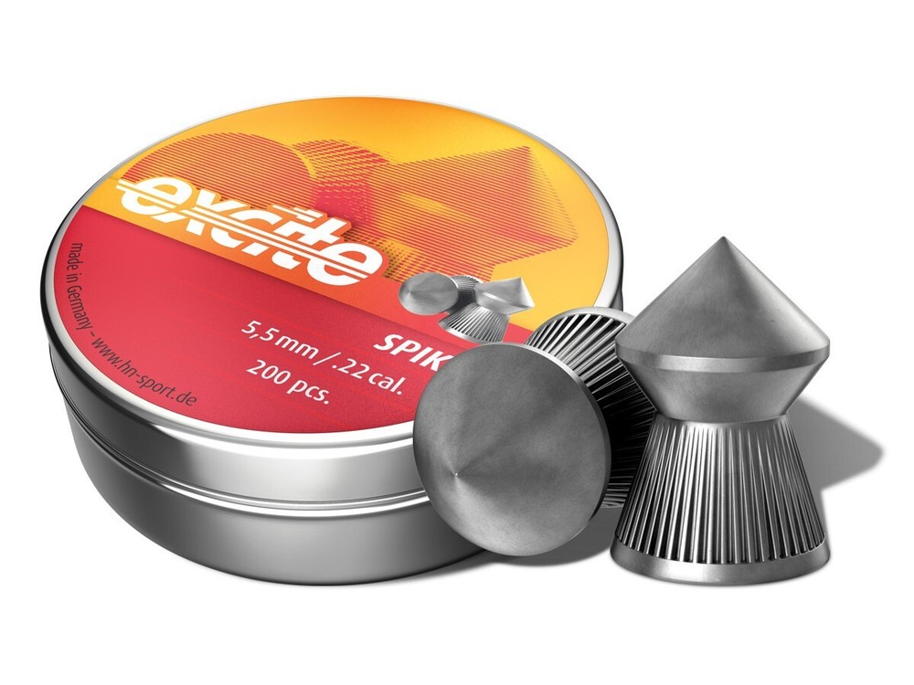H&N Excite SPIKE 200 Count POINTED 5.5mm .22 Caliber Pellets MADE IN GERMANY B