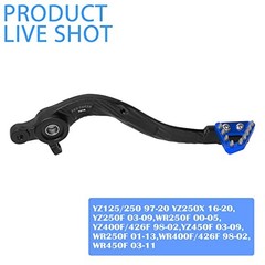 CNC Motorcycle Rear Foot Brake Pedal Lever Unfolding 7075 Aluminum Alloy Blue
