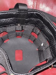 Barn and Stable adjustable Black Nylon/Rubber Horse Pony Yearling Grazing Muzzle