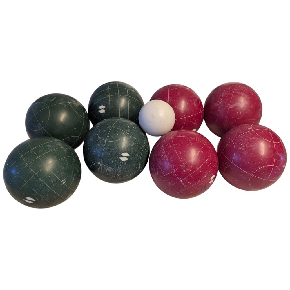Vintage BOCCE Ball SET Sportcraft Bowling Game Made In Italy