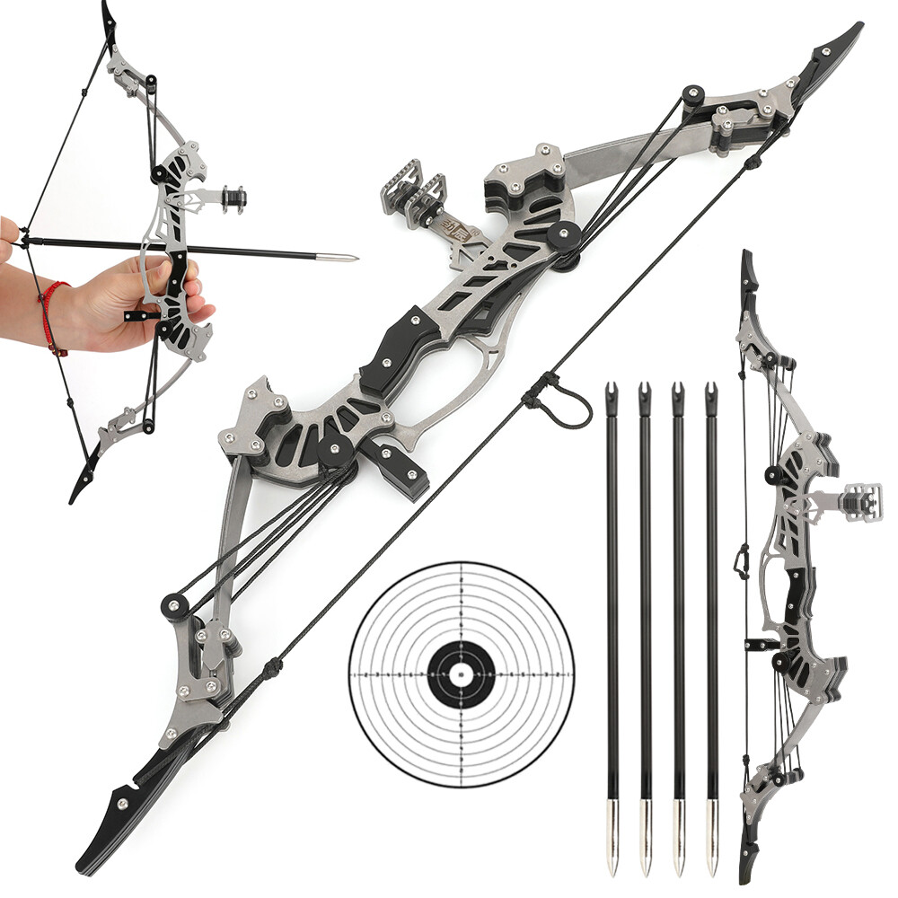 Arhcery Mini Compound Bow 16lbs Arrows Set Adults Target Shooting 16″ Toy Game