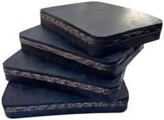 4 Pack Heavy Duty Rubber Pads- Nylon Reinforced- 11,000lbs Capacity, Non-Slip…