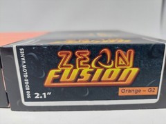 2.1″ Orange Zeon Fusion Edge Glow Vanes By Norway DuraVanes: Pack Of 500 Count