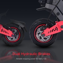 11» Electric Scooter 6000W Dual Motor 60V 30Ah 50Mph E-Scooter Folding Off Road
