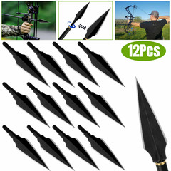 12X 150gr Archery Arrowheads Hunting Tips Screw Points Crossbow Arrow Broadheads
