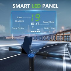 Electric Scooter with Seat 350W 19MPH 15-17Miles 5.2Ah App Control Foldable