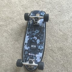 Redo Complete Skateboard Floral Graphic Floral Theme Black Multicolor Blue