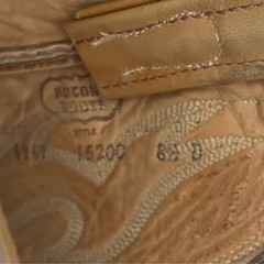 Nocona leather ostrich quill cowboy boots Embroidered with ornate toe Sz 8.5 D