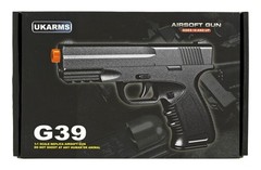 UKArms G39 Full Metal Spring Assisted Airsoft BB Pistol Handgun – Desert Tan