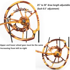 Compound Bow Kit Steel Ball Arrows 30-60lbs Dual-use Hunting Fishing Archery