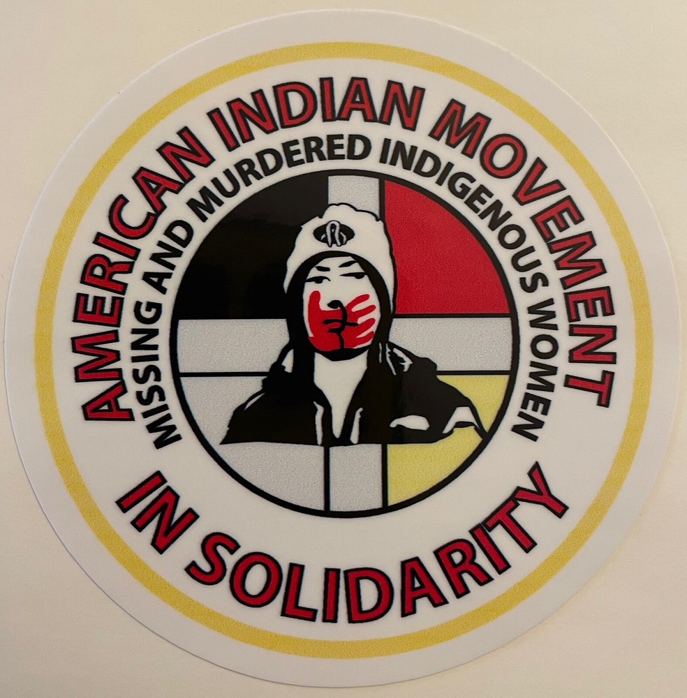 American Indian Movement in Solidarity Sticker Waterproof New D654