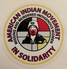 American Indian Movement in Solidarity Sticker Waterproof New D654