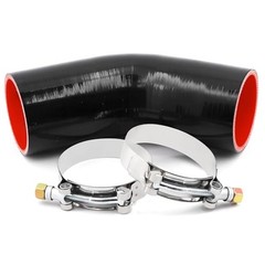 45 Degree Elbow 2 1/2inch(63mm) Coupler Silicone Hose 4-Ply 45° 2.5in