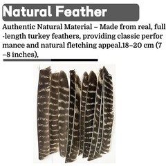 50pcs Full Length Fletching Archery Turkey Feather Flu-flu L/H Wing DIY Hunting