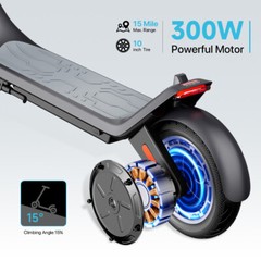 350W ELECTRIC SCOOTER LONG RANGE 30KM 25KM/H HIGH SPEED FOR ADULT APP CONTROL