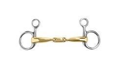 M. Toulouse Sanft Curved Mouth Baucher Snaffle Bit w/ Lozenge 16mm (Var. Sizes)