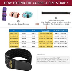 Durable 24″x2″ Elastic Straps with Anti-Slip for Camping, Yoga & Travel – 4 Pack
