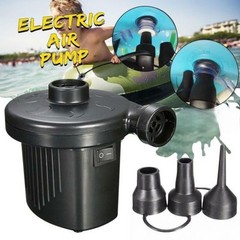 Electric Air Pump Inflator Pool, Portable for Gym Outdoor (Black)