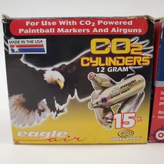 Lot Airgun Paintball CO2 Cylinders 12 Grams 43 Count Crosman Eagle Air