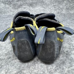 EVOLV Defy Black Rock Climbing Shoes TRAX Mens Size 10 Hook and Loop