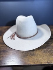 Stetson Silver Belly Gus Western Cowboy Hat 4X Beaver 7 3/8 VINTAGE Made In USA