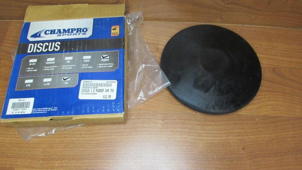 Champro Rubber Discus (Black, 1.0-Kilogram)