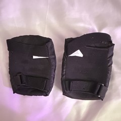 Eight Ball Black Protective Hard Cap Knee Pads Pair
